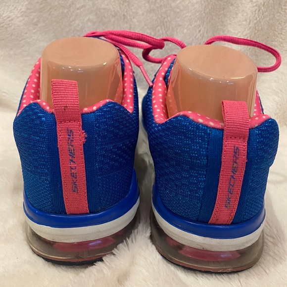 Skechers Skech-Knit Infinity Memory Foam Infinity Running Shoes Blue Pink Sz 9 - Picture 3 of 11